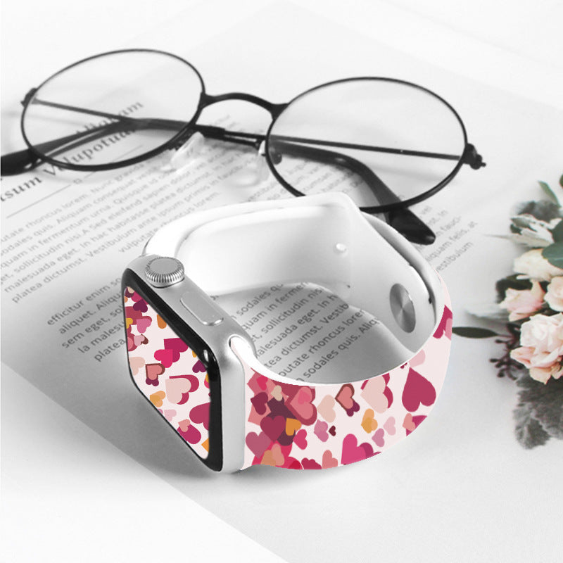 Wholesale Personalized Printed Silicone Watch Strap Watch Band